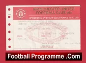 Manchester United v Middlesbrough 1992 – Ticket LC Semi Final