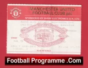 Manchester United v QPR 1992 – Match Ticket