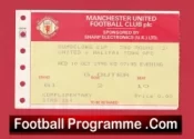 Manchester United v Halifax Town 1990 – Match Ticket