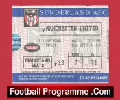 Sunderland v Manchester United 1996 – FA Cup Repaly Football Ticket