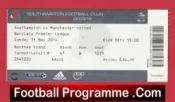 Southampton v Manchester United 2014 – Match Ticket