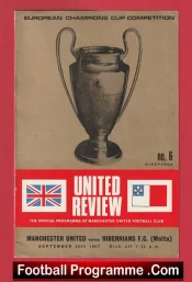 Manchester United v Hibernians 1967 – Hibs Malta – Man United