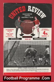 Manchester United v West Ham United 1961 – Man United