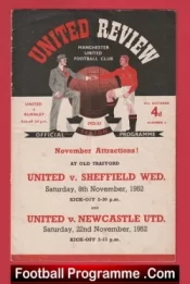 Manchester United v Burnley 1952 – 1950s Man Utd