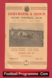 Bridgwater Albion Rugby v Weston 1957
