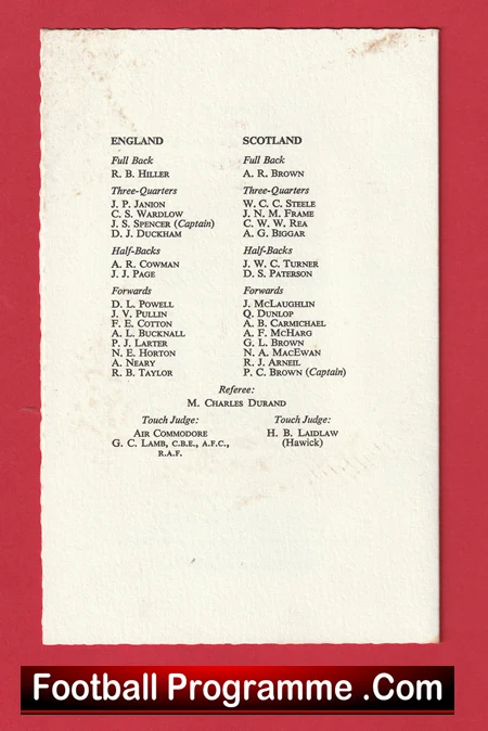 Scotland Rugby Football Union Annual Dinner 1971 - Hilton Hotel London - Image 4