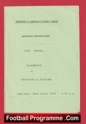 Caldicot Rugby v Stewart Lloyds 1975 – Newport Cup Final