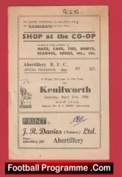 Kenilworth Rugby v Abertillery 1956 – 1950s
