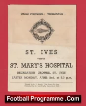 St Ives Rugby v St Marys Hospital 1960s