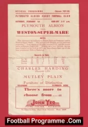 Plymouth Albion Rugby v Weston Super Mare 1958