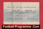 England v France 1958 – Amateur International at Leeds United FC