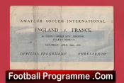 England v France 1958 – Amateur International at Leeds United FC