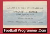 England v France 1958 – Amateur International Leeds United FC