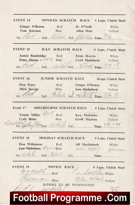 Shelbourne Speedway v White City 1952 - Image 3