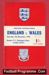 England v Wales 1970 – Amateur International Hendon