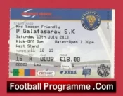 Shrewsbury Town v Galatasaray 2013 – Ticket Pre Season Friendly