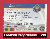 Shrewsbury Town v Galatasaray 2013 – Ticket Pre Season Friendly