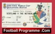 Scotland v Holland 2009 – Football Ticket