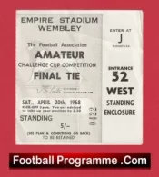 Telford United v Hillingdon Borough 1971 Challenge Trophy Cup Final ticket