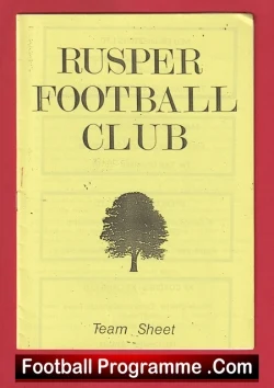  Rye United v Arundel 1968 - Sussex League Football Programme .COM Football Programmes Memorabilia