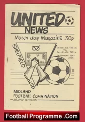 Shelfield United v Fairfield Villa 1985