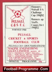 Pelsall CS v Heath Heys Cons 1982 – Walsall