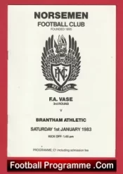 Norsemen v Brantham Athletic 1983 – FA Vase