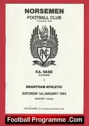 Norsemen v Brantham Athletic 1983 – FA Vase