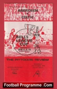 Aberdeen v Hibernian Hibs 1979 – Alex Ferguson Manager