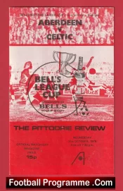 Aberdeen v Hibernian Hibs 1979 – Alex Ferguson Manager