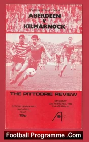 Aberdeen v Kilmarnock 1980 – Alex Ferguson Manager