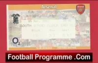 Arsenal v Manchester United 2003 – Match Ticket