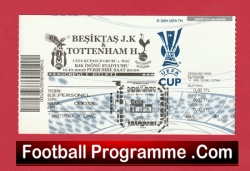 Besiktas BJK v Tottenham Hotspur 2006 - Ticket Turkey - football memorabilia