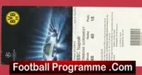 Borussia Dortmund BVB v Napoli 2013 – Football Ticket