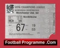 Borussia Dortmund v Manchester United 1997 – Football Ticket Germany