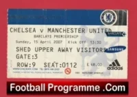 Chelsea v Manchester United 2007 – Football Ticket