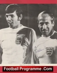 England Manchester United England Bobby Charlton Autograph Signed Picture