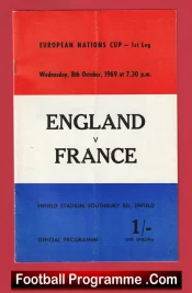 England v France 1969 – European Nations Cup at Enfield FC