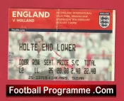 England v Holland 2005 – Football Match Ticket Aston Villa