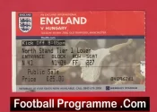 England v Hungary 2006 – Football Match Ticket Man Utd