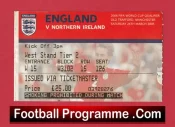 England v Northern Ireland 2005 – Football Match Ticket Man Utd
