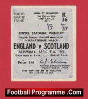 England v Scotland 1956 – Football Match Ticket Wembley