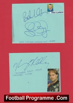 Leicester City Multi Signed Autographed Album Sheets 1990s - football programme
