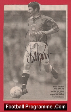 Manchester United Denis Irwin Autograph Signed Picture - football memorabilia