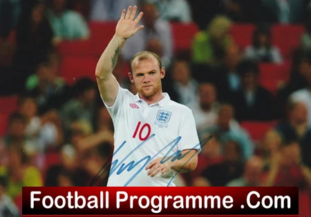 Manchester United England Wayne Rooney Autograph Signed Man Utd - Image 2
