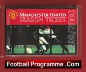 Manchester United Man Utd Season Ticket Book LMTB 1999 2000