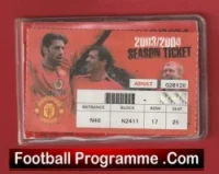 Manchester United Man Utd Season Ticket Book LMTB 2003 2004