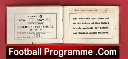 Manchester United Man Utd Season Ticket Book LMTB 1965 - 1966 - Image 3
