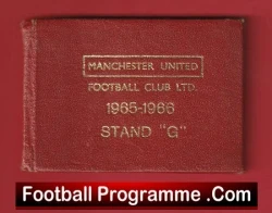 Manchester United Man Utd Season Ticket Book LMTB 1965 - 1966 - football memorabilia
