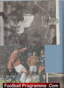 Manchester United Multi Autographed Signed Picture + Scholes Stam Ole - football memorabilia